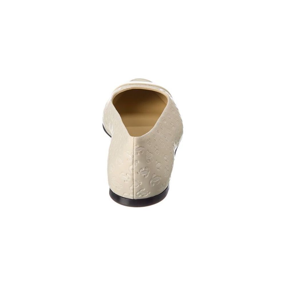 Jimmy Choo Watson Patent Flat, White - Picture 3 of 5